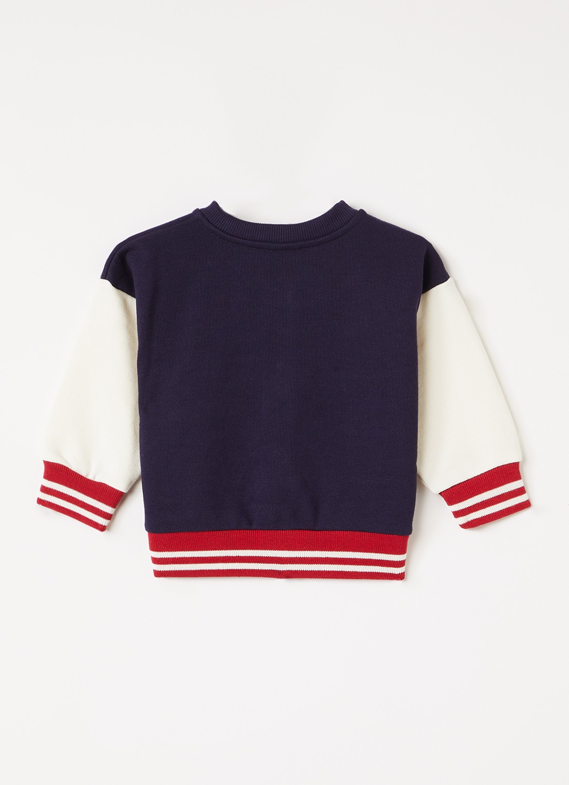 Petit Bateau Baseball jack met logo - achterkant donkerblauw