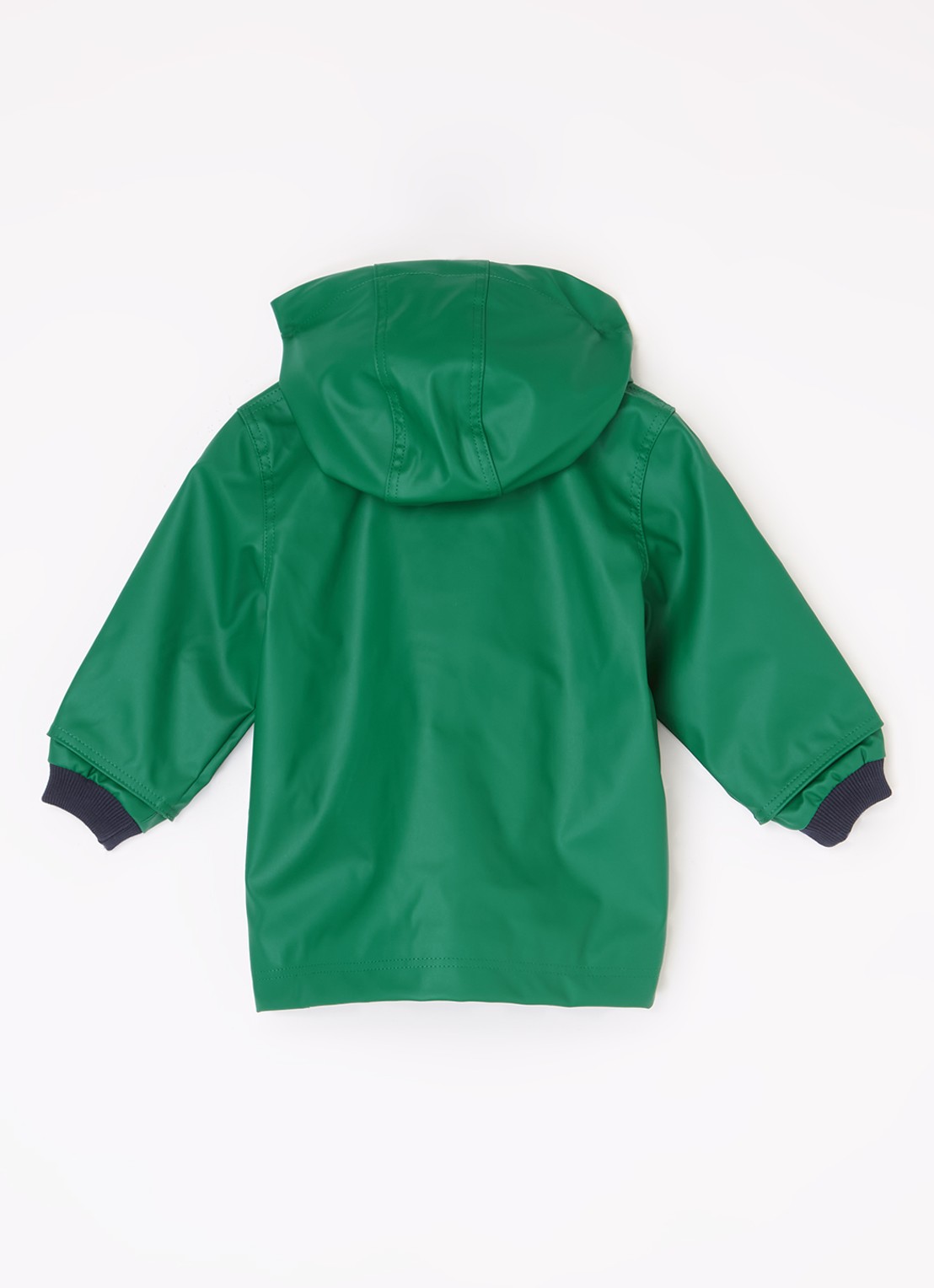Petit Bateau Cire babyjas met capuchon - achterkant groen