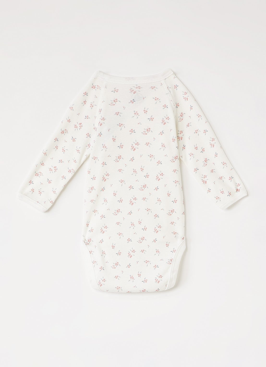 Petit Bateau Romper met print in 3-pack - voorkant 2 lichtroze