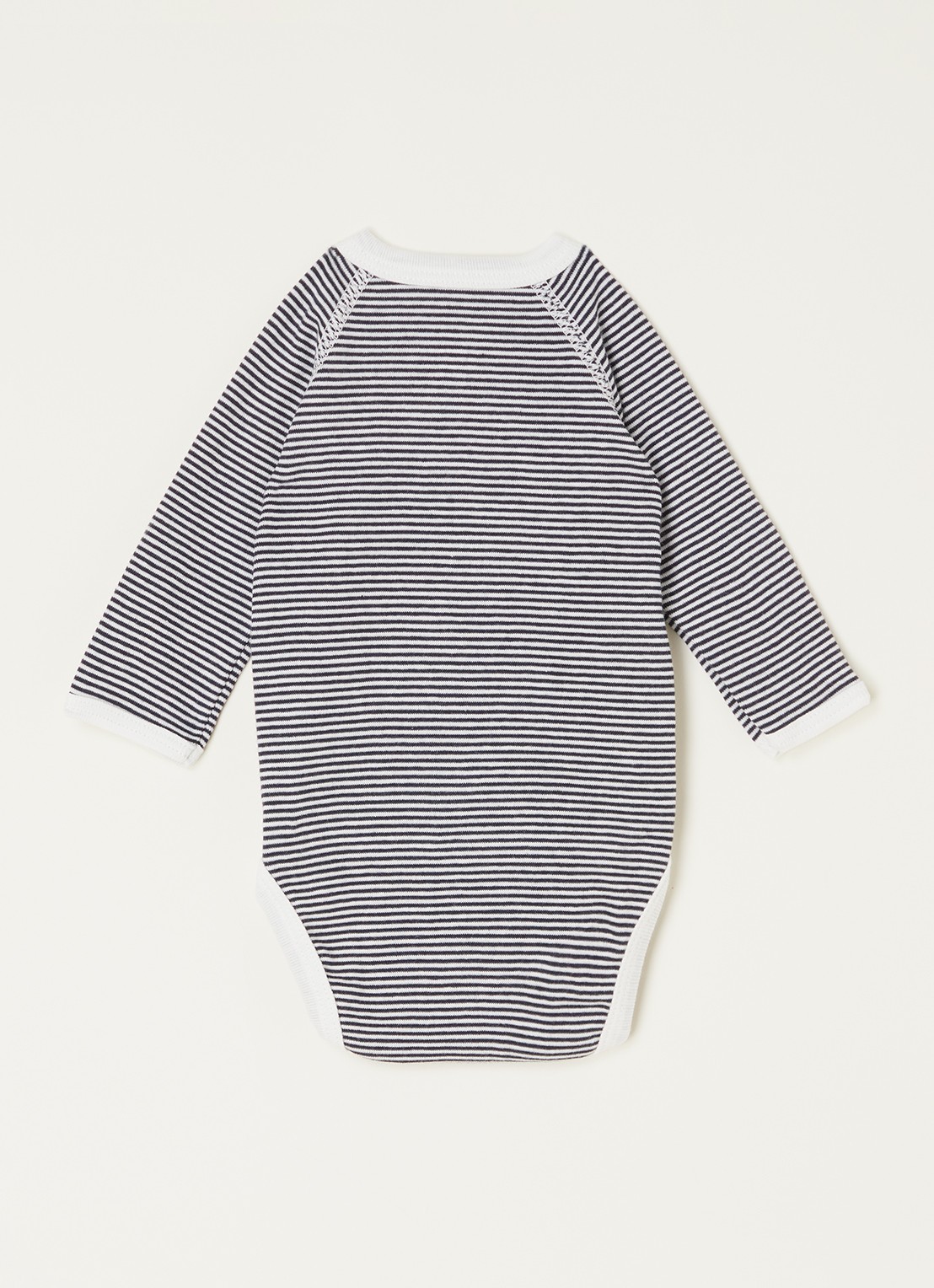 Petit Bateau Romper met print in 3-pack - voorkant 2 donkerblauw
