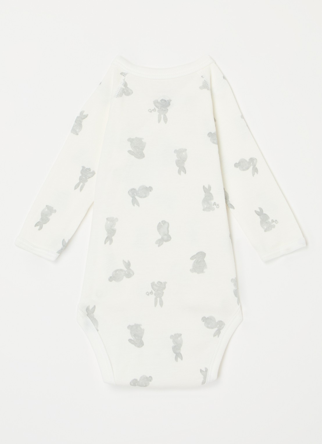 Petit Bateau Romper van  katoen in 3-pack - voorkant 2 gebroken wit