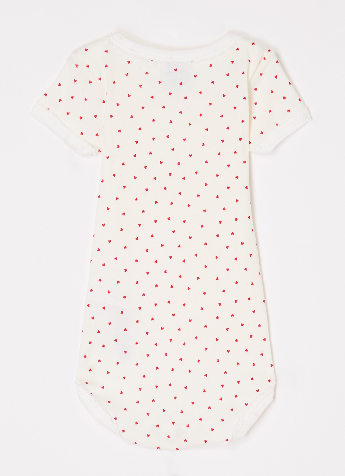 Petit Bateau Romper van  katoen in 3-pack - voorkant 2 gebroken wit