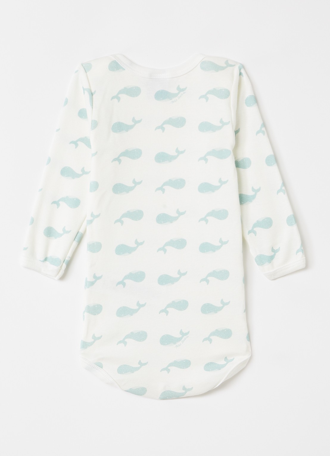 Petit Bateau Romper van katoen in 3-pack - voorkant 2 lindegroen