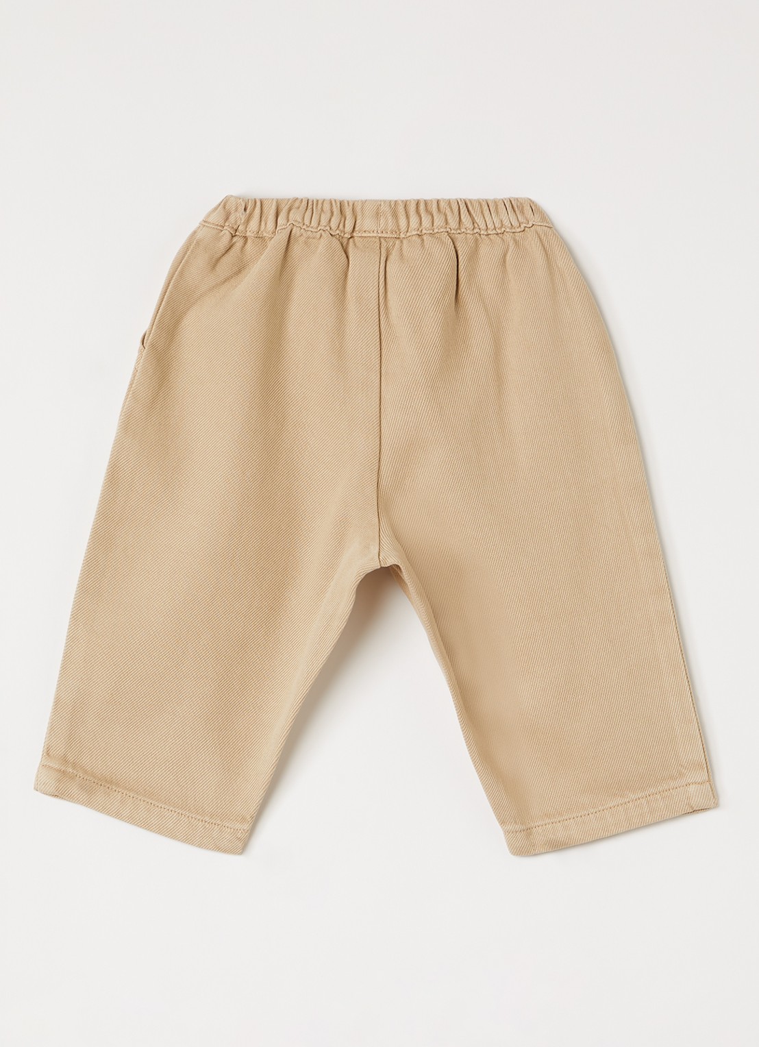 Petit Bateau Straight fit chino met logo - voorkant 2 beige
