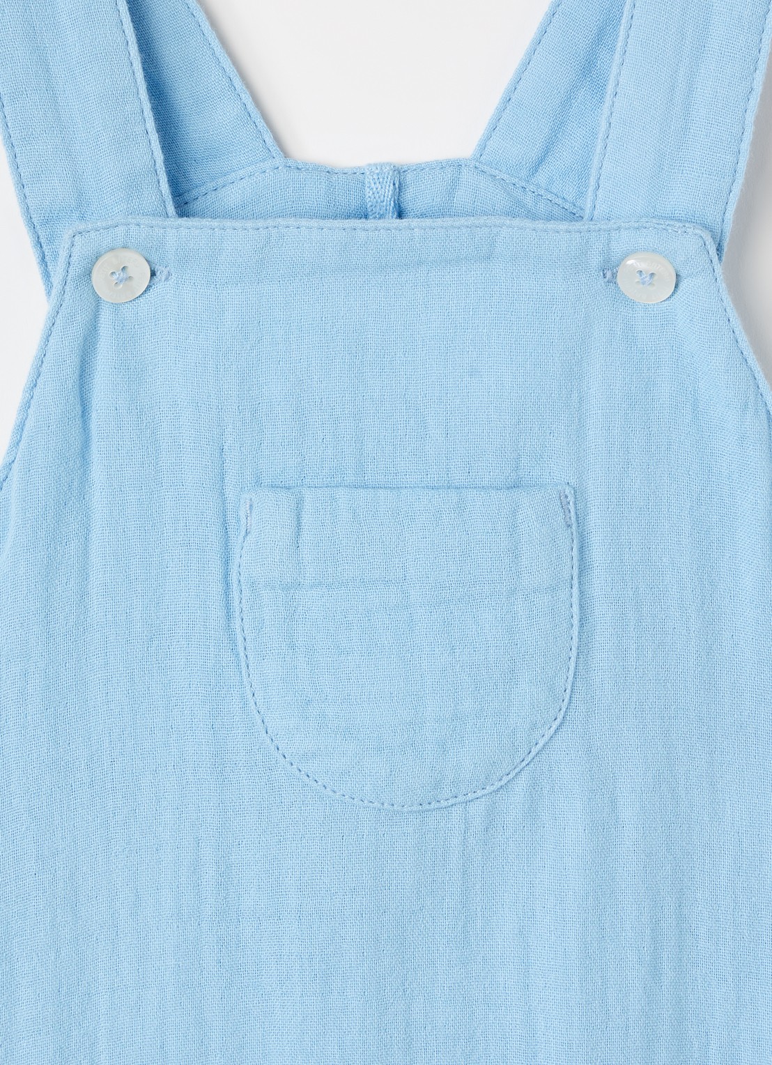 Petit Bateau Straight fit playsuit - detail blauw