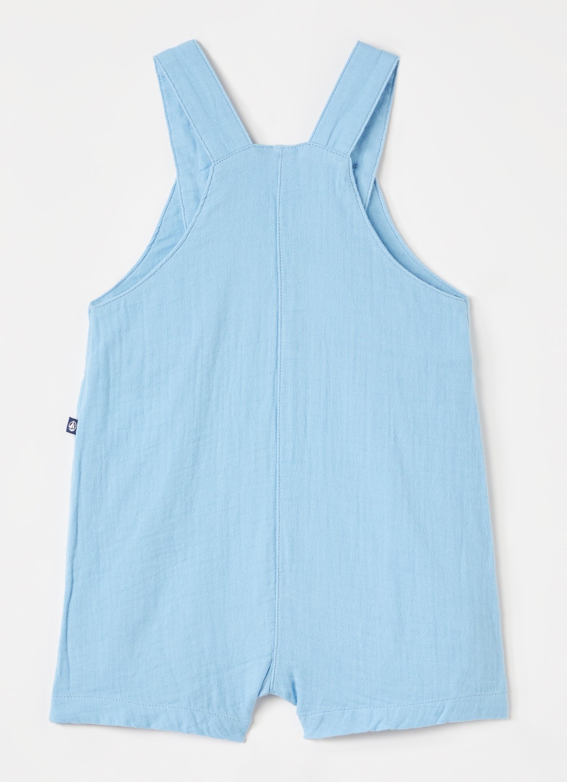 Petit Bateau Straight fit playsuit - voorkant 3 blauw