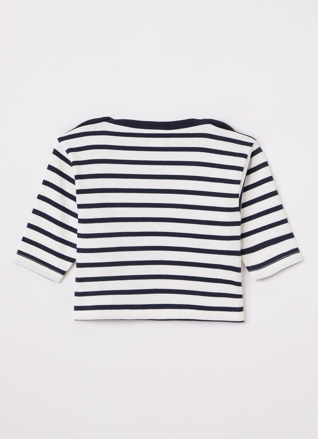 Petit Bateau Sweater met streepprint - voorkant 2 donkerblauw