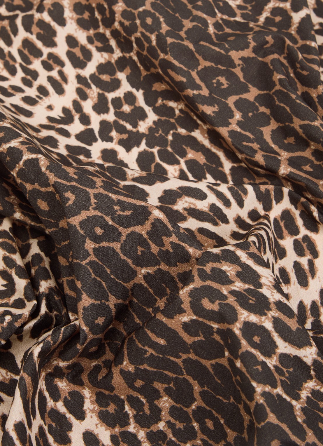 Petit Blush 804 sjaal met panterprint 50 x 50 cm - detail bruin