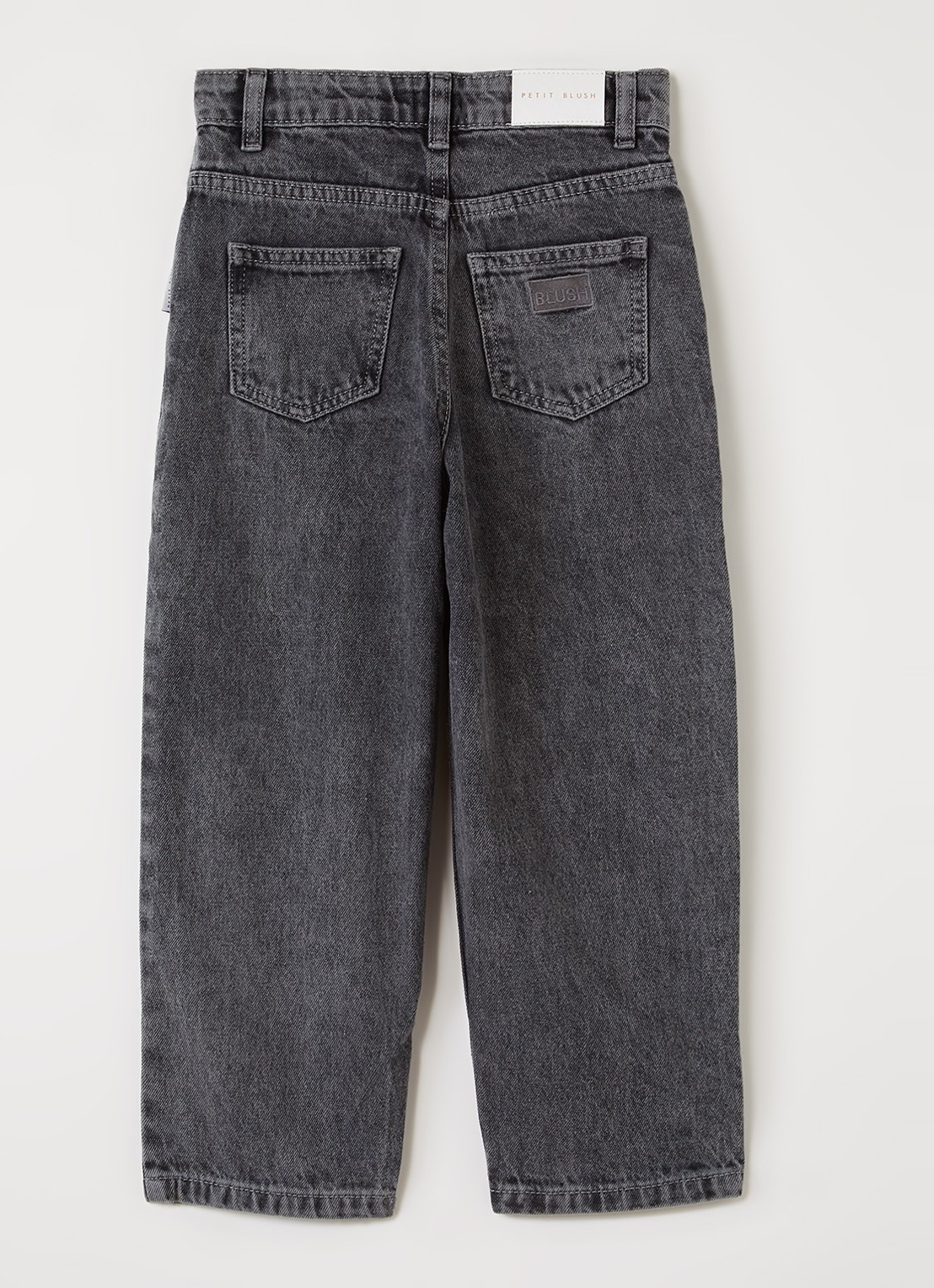 Petit Blush Balloon jeans met gekleurde wassing - voorkant 2 grijs