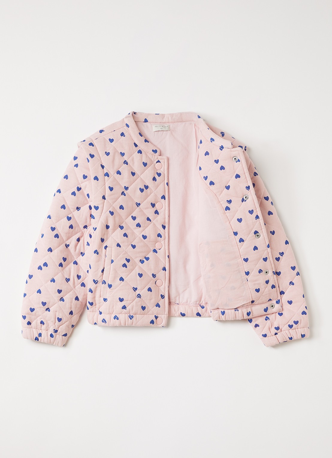 Petit Blush Bomberjack met print - achterkant 3 roze