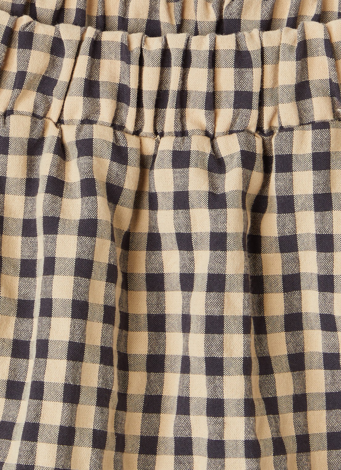 Petit Blush Cargo rok met ruitdessin - detail beige