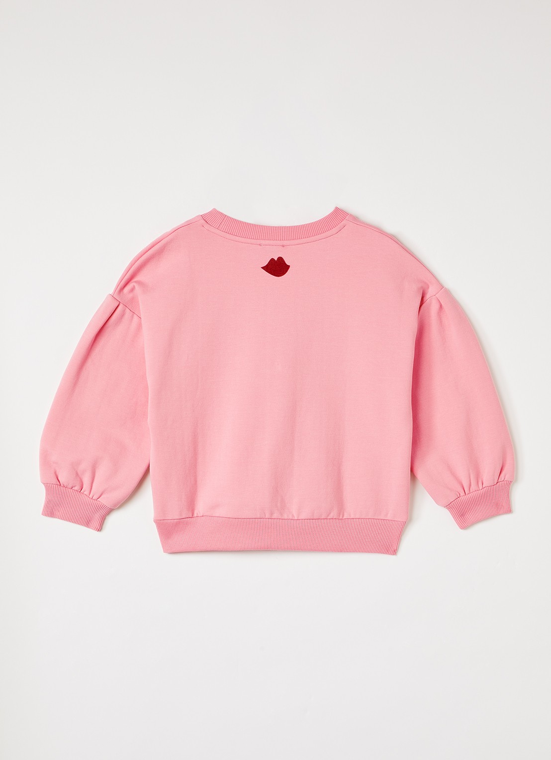 Petit Blush Easy sweater met print - voorkant 3 roze