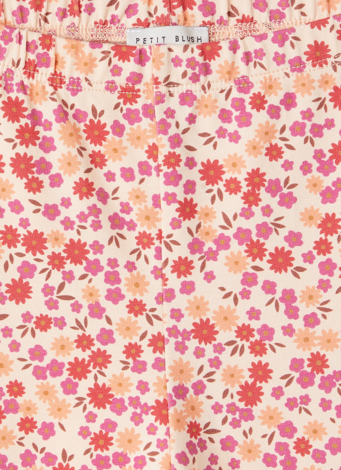 Petit Blush Flared fit legging met bloemenprint - detail 2 rood