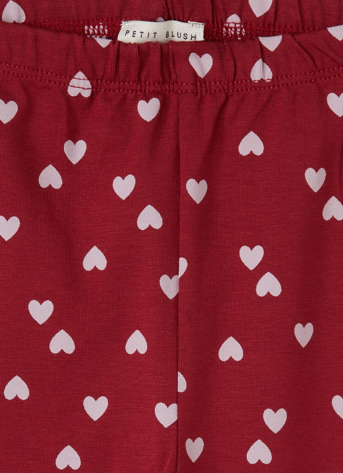 Petit Blush Lola skinny fit legging met print - detail 3 cranberryrood