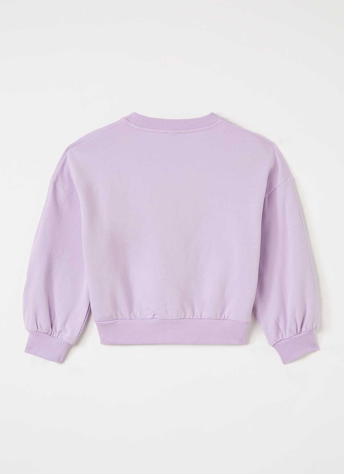 Petit Blush Luca sweater met logo - voorkant 2 lila