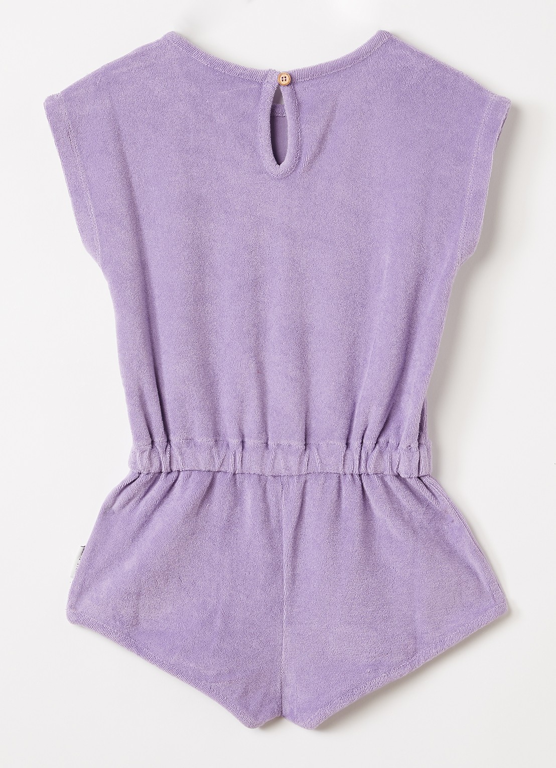 Petit Blush Playsuit van badstof - achterkant 3 lila