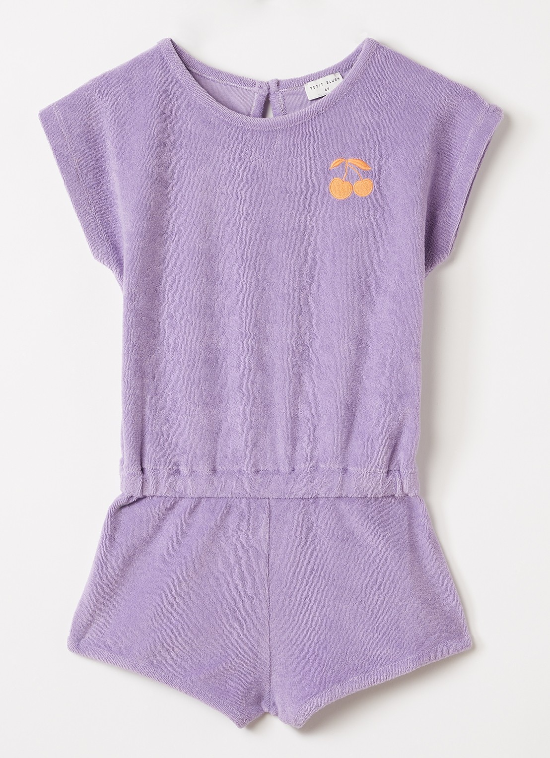 Petit Blush Playsuit van badstof - voorkant lila