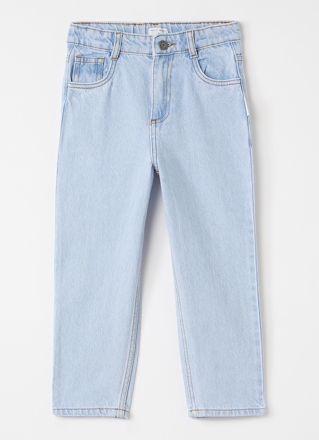 Petit Blush Straight leg jeans met lichte wassing - voorkant 3 indigo