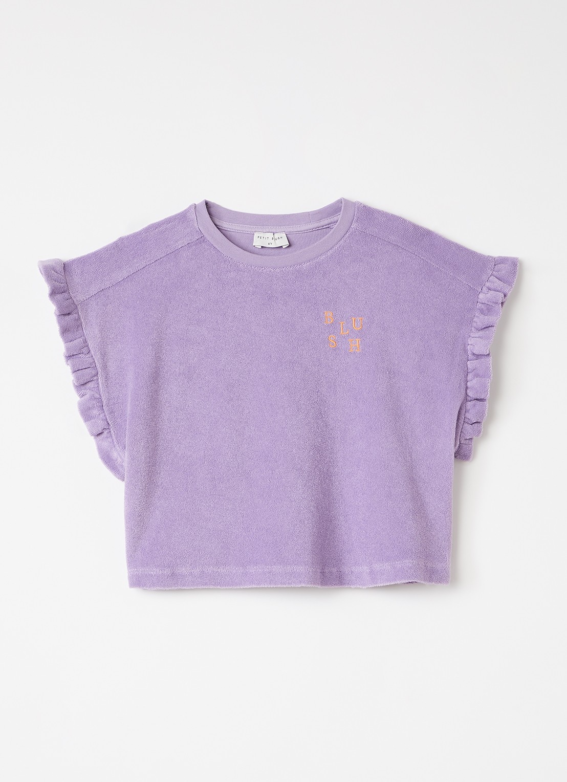 Petit Blush Top van badstof - voorkant 2 lila