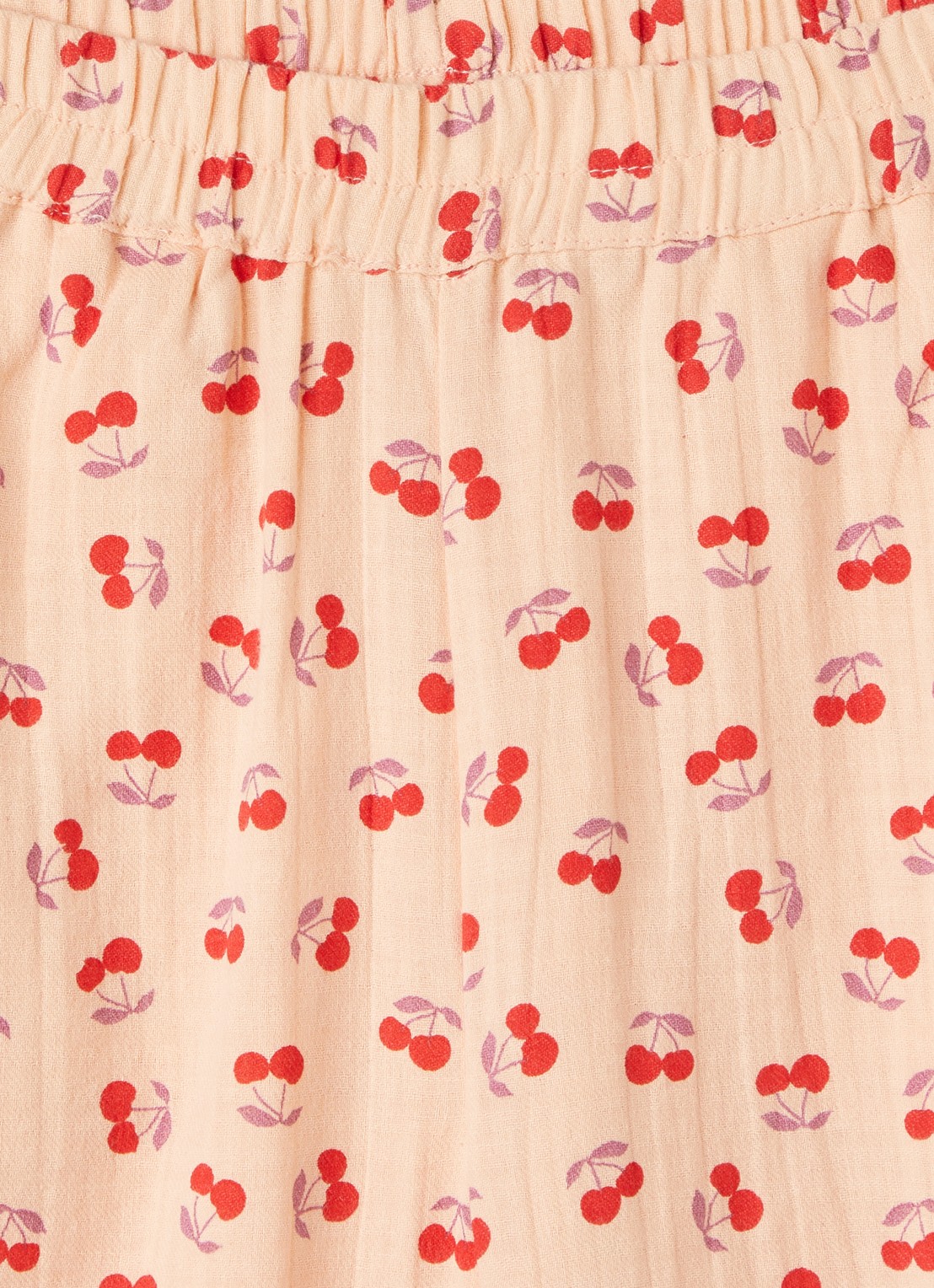Petit Blush Wide fit pantalon met print - detail 2 kersenrood