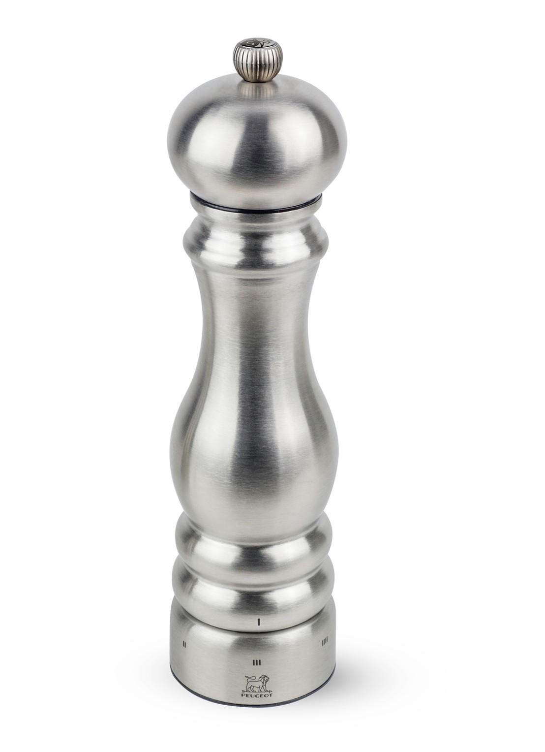 Peugeot Paris Chef U'Select zoutmolen 22 cm - voorkant zilver
