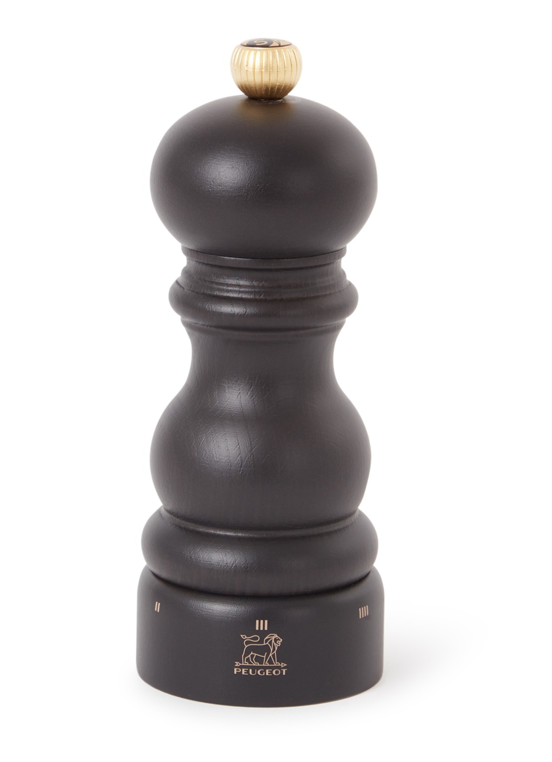 Peugeot Paris zoutmolen 15 cm - voorkant zwart