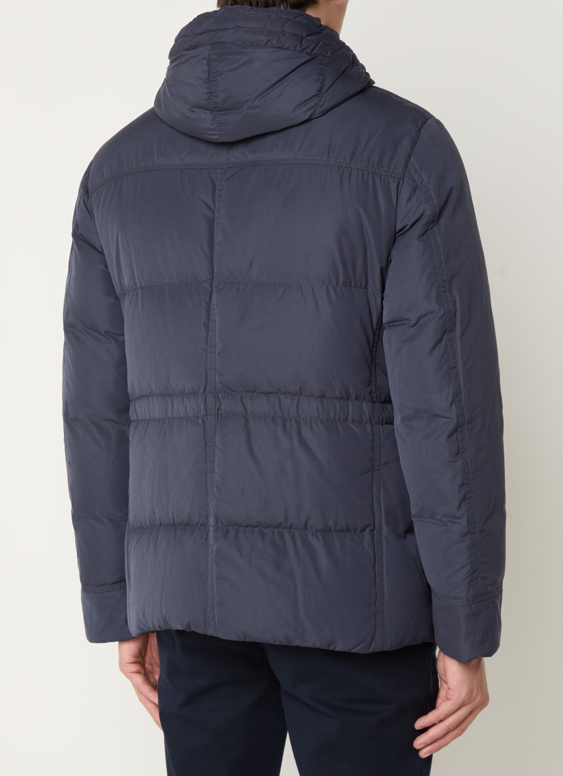 Peuterey Aiptek gewatteerde parka met donsvulling en capuchon - achterkant 3 indigo
