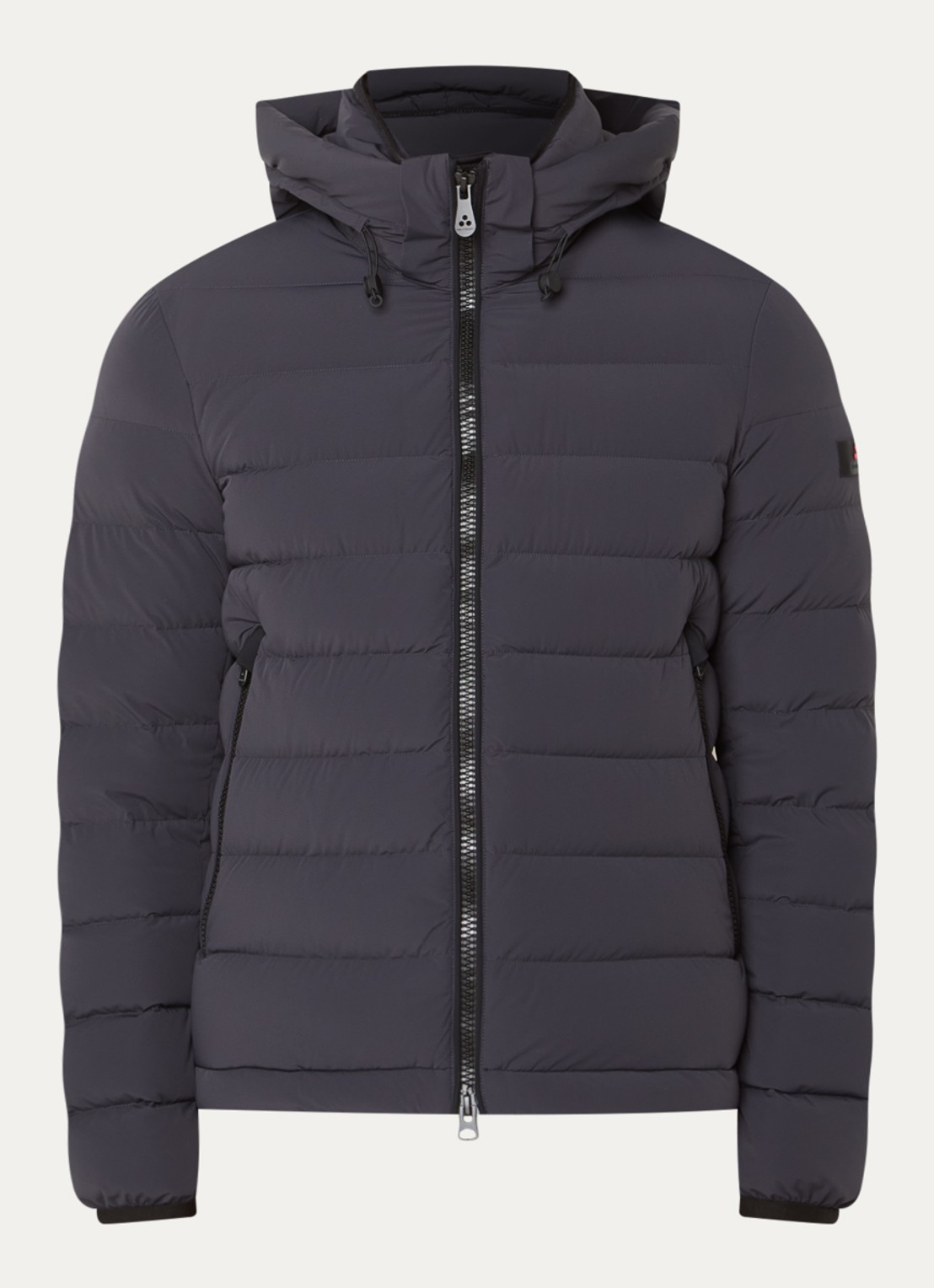 Peuterey Boggs gewatteerd jack met donsvulling en afneembare capuchon - voorkant 3 donkerblauw
