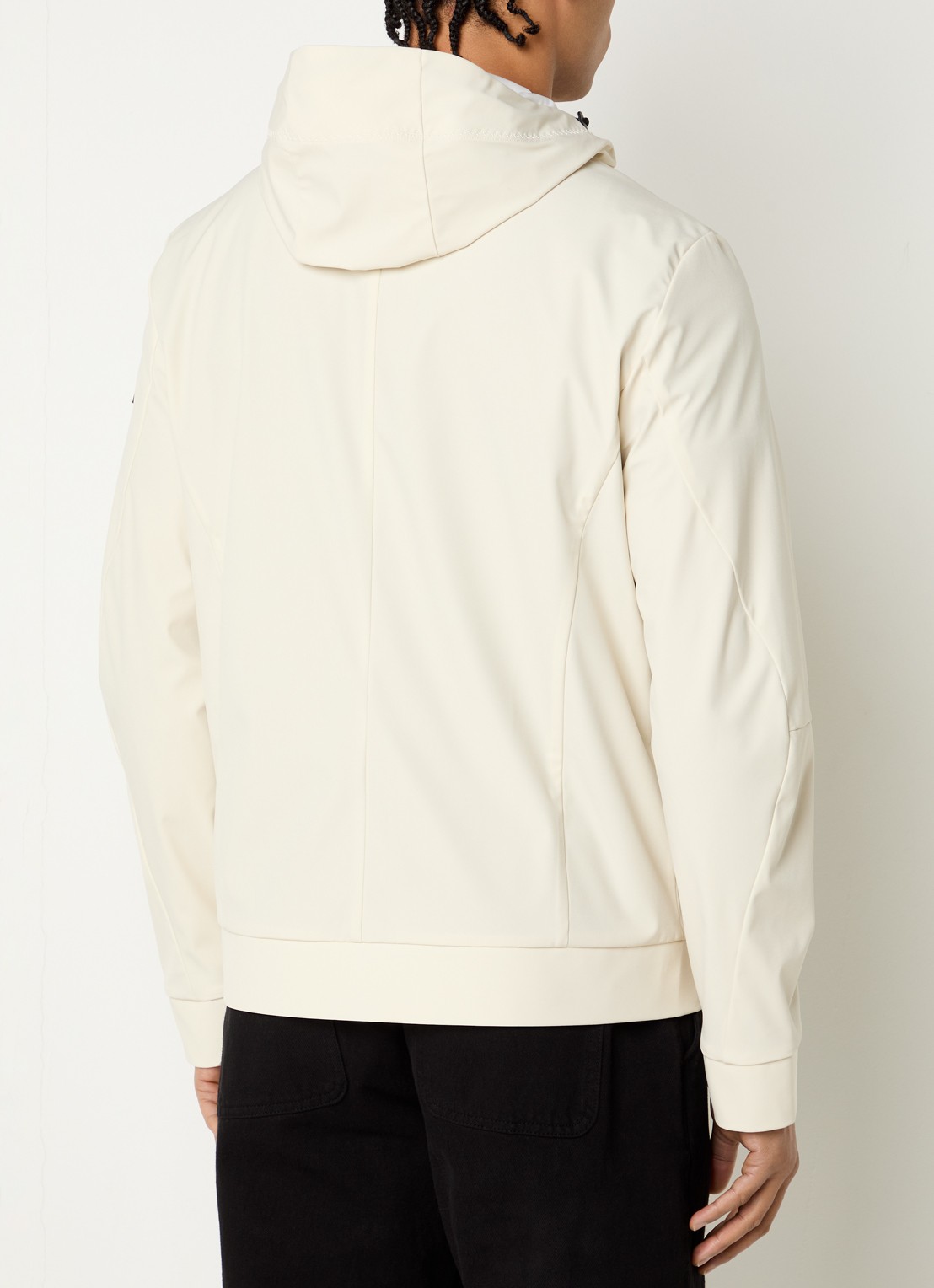 Peuterey Helgo softshell jack met capuchon - achterkant 4 beige