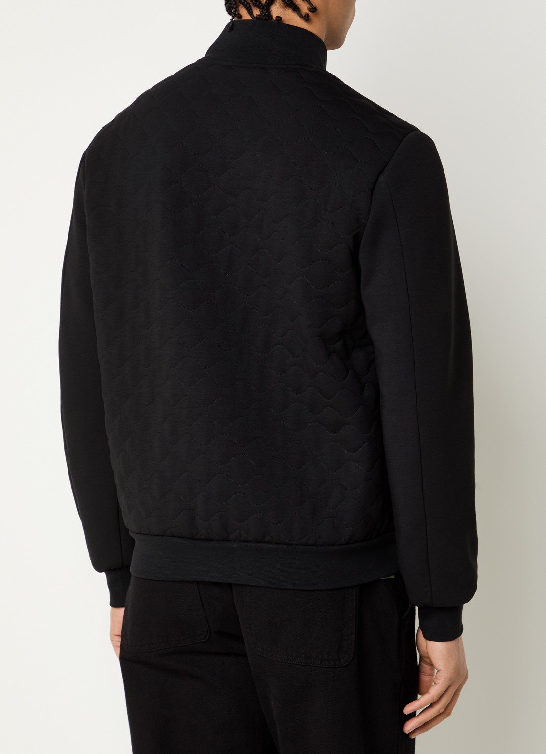 Peuterey Kyarr jack met quilt patroon - achterkant 4 zwart