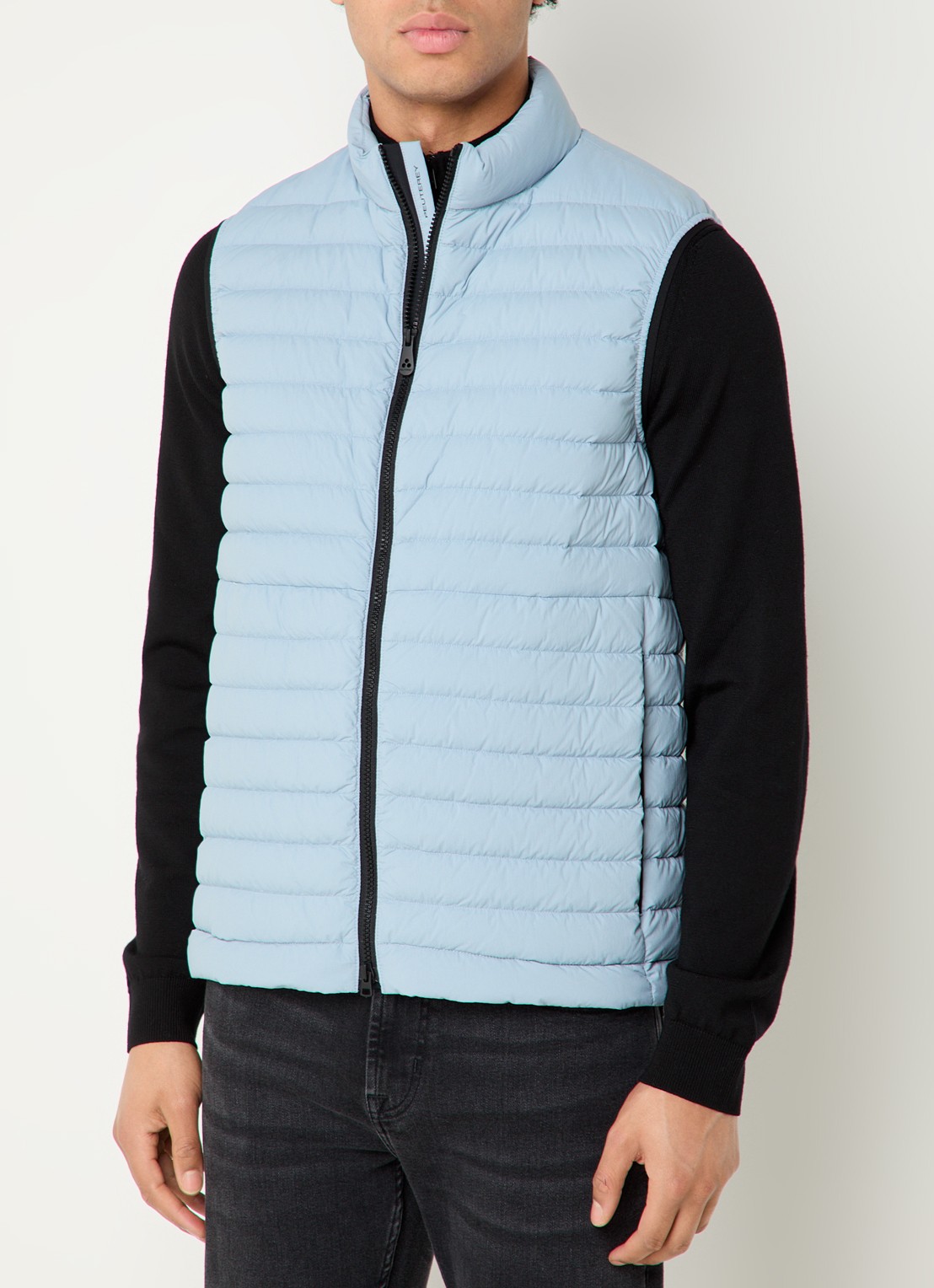 Peuterey Moise gewatteerde bodywarmer met donsvulling - detail 2 lichtblauw