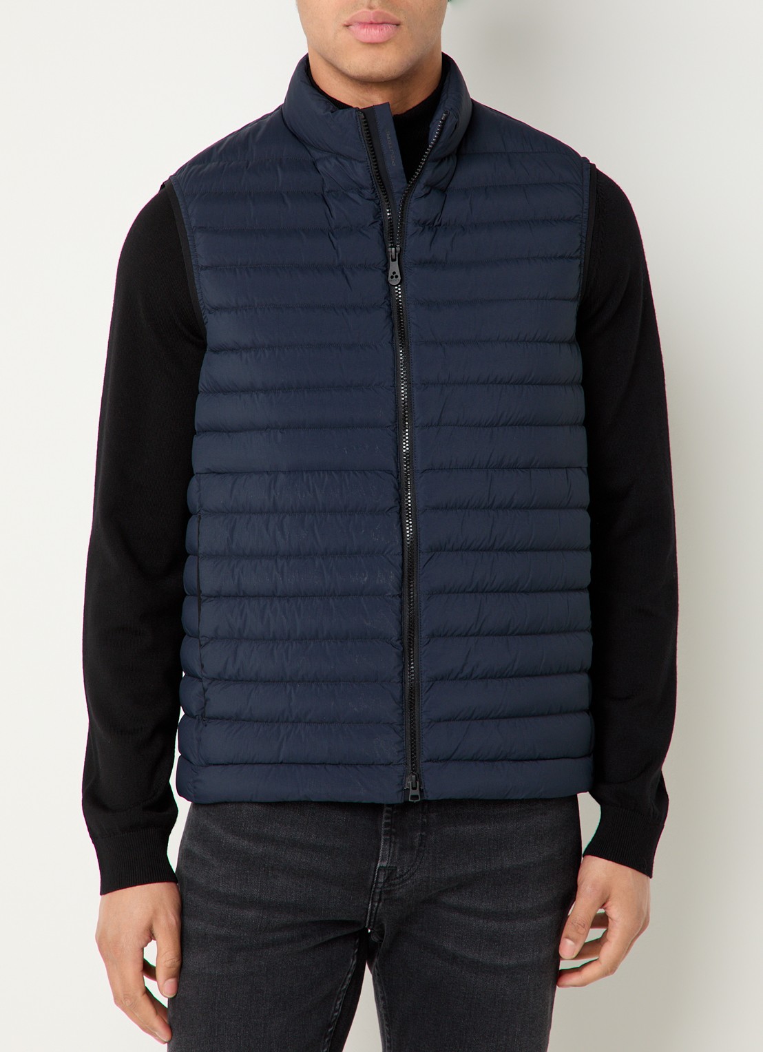 Peuterey Moise gewatteerde bodywarmer met donsvulling - detail 3 donkerblauw