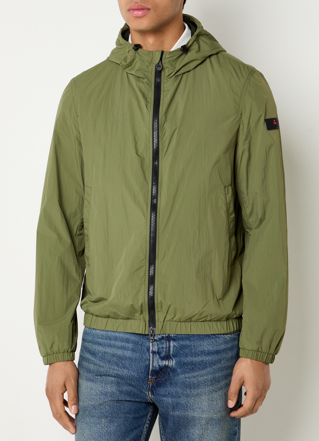 Peuterey Nigle windjack met capuchon  - detail 4 legergroen