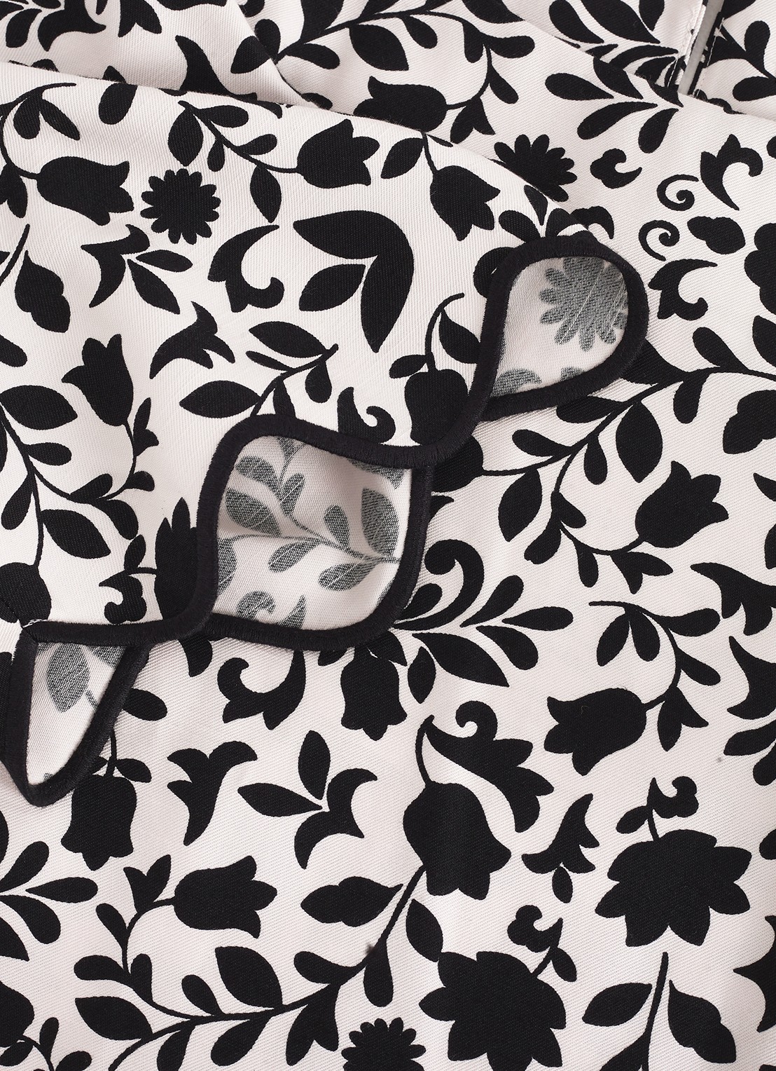 Phase Eight Abi tuniek me bloemenprint - detail 5 zwart