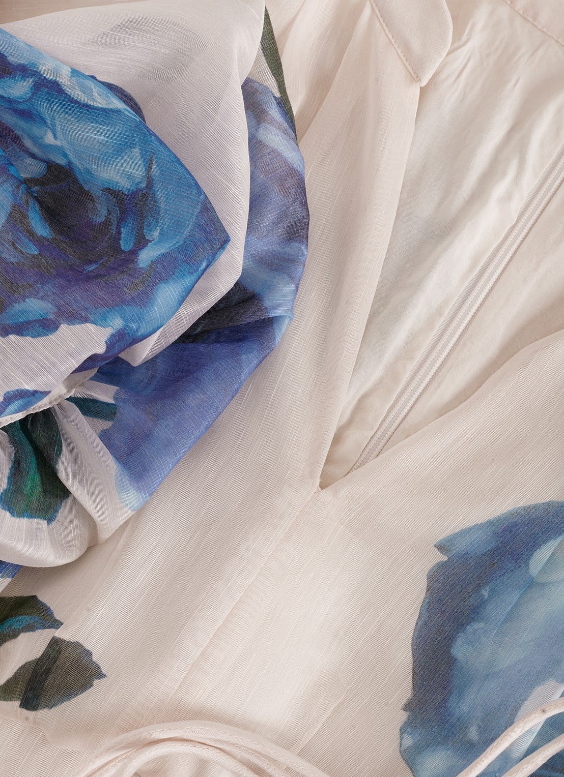 Phase Eight Adeline midi jurk met bloemenprint - detail 7 blauw