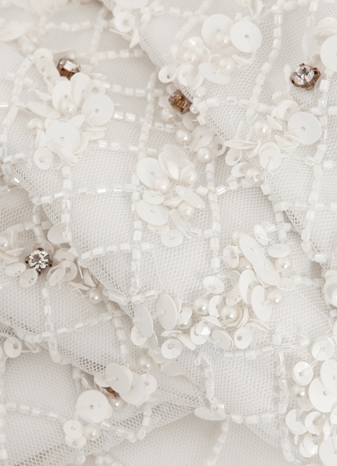 Phase Eight Alexia maxi jurk met studs - detail 5 gebroken wit