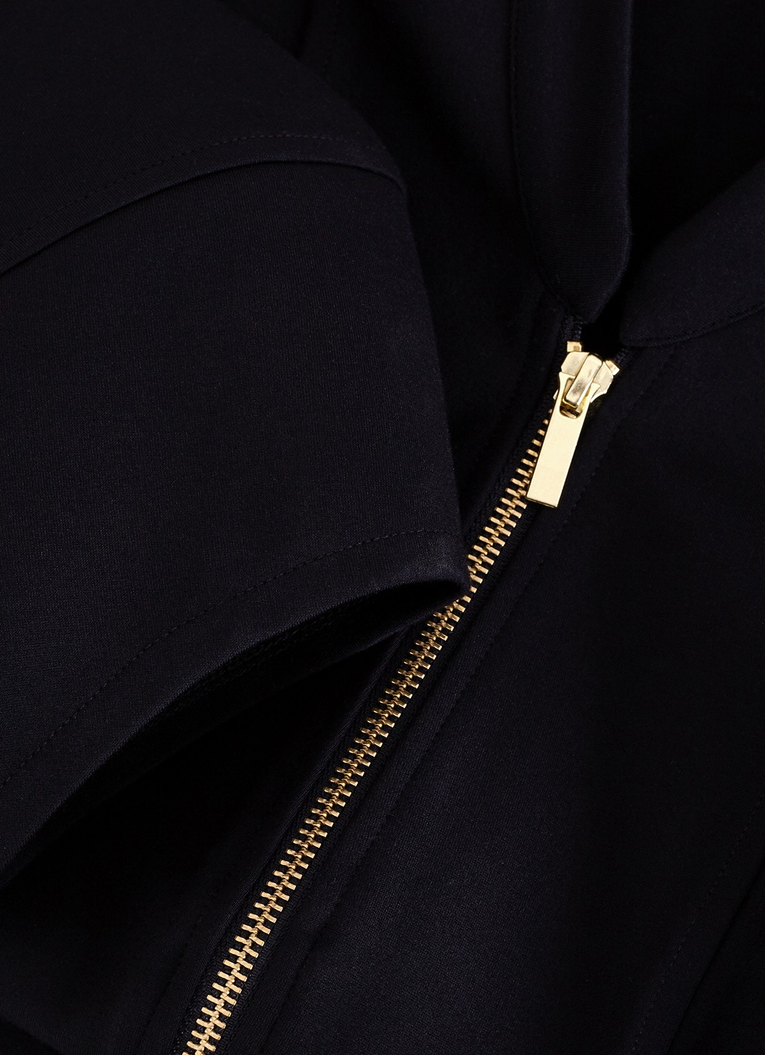 Phase Eight Alima Ponte mini jurk met opstaande kraag - detail 5 zwart
