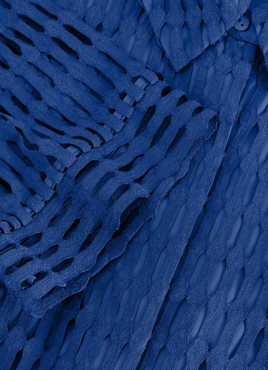 Phase Eight Alina mini jurk met opengewerkt dessin - detail 4 blauw