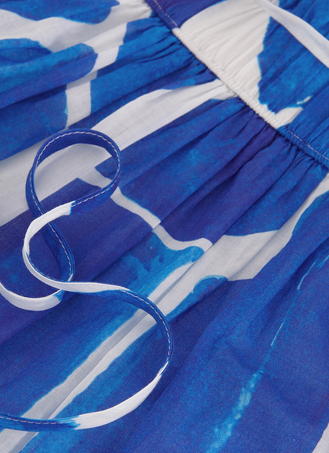 Phase Eight Alva midi rok met print - detail 6 donkerblauw