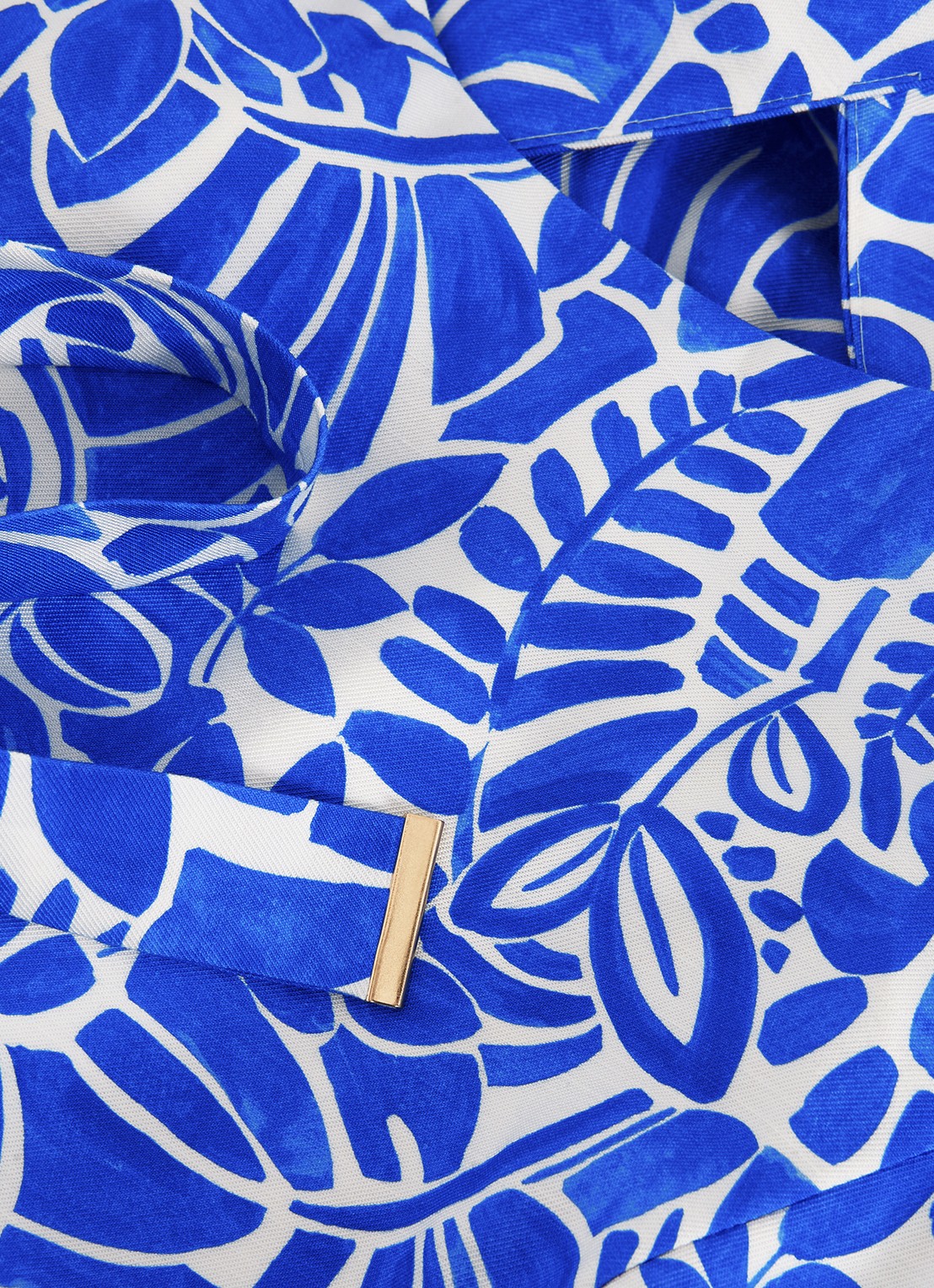 Phase Eight Alva midi rok met print - detail 7 donkerblauw