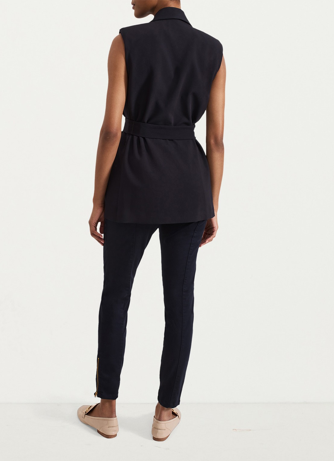 Phase Eight Amina high waist cropped skinny broek - achterkant indigo
