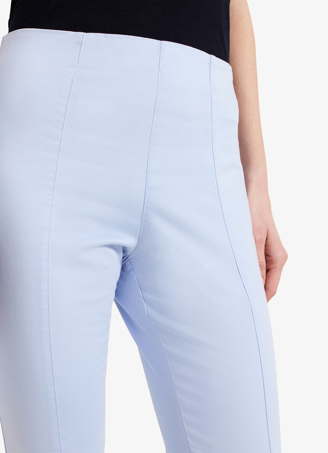 Phase Eight Amina high waist cropped skinny fit broek met ritssluiting - detail 3 lichtblauw