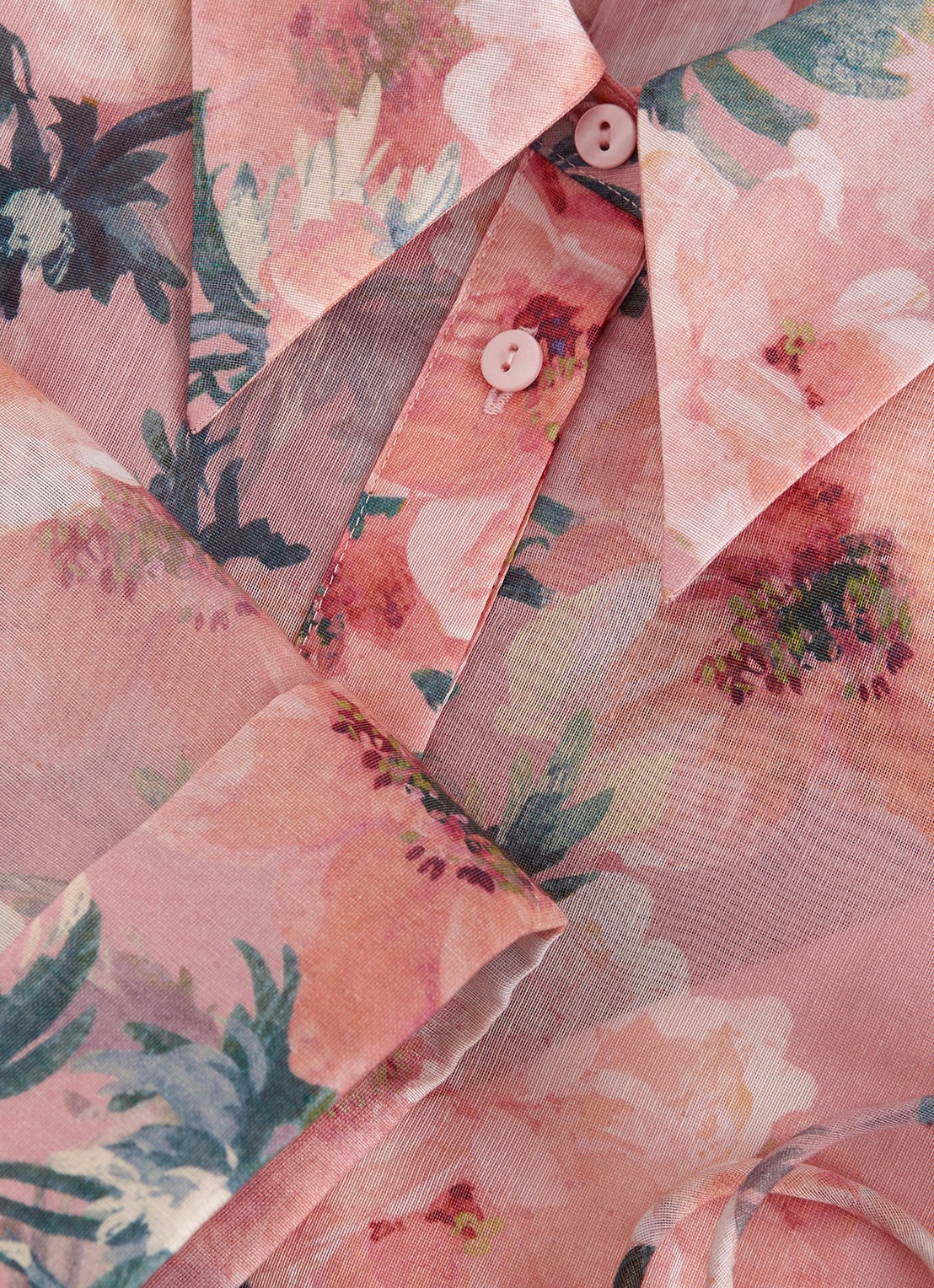 Phase Eight Anabella midi jurk met bloemenprint - detail 7 oudroze
