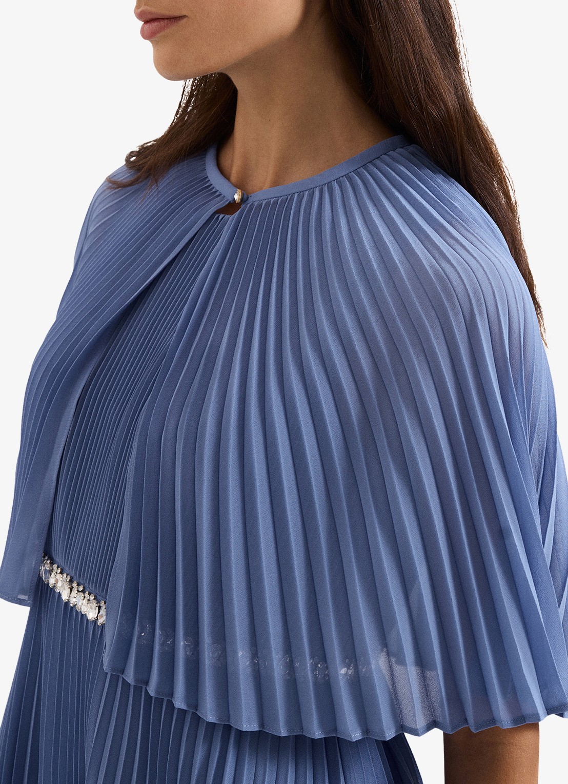 Phase Eight Anora bolero met plooien - detail 5 donkerblauw