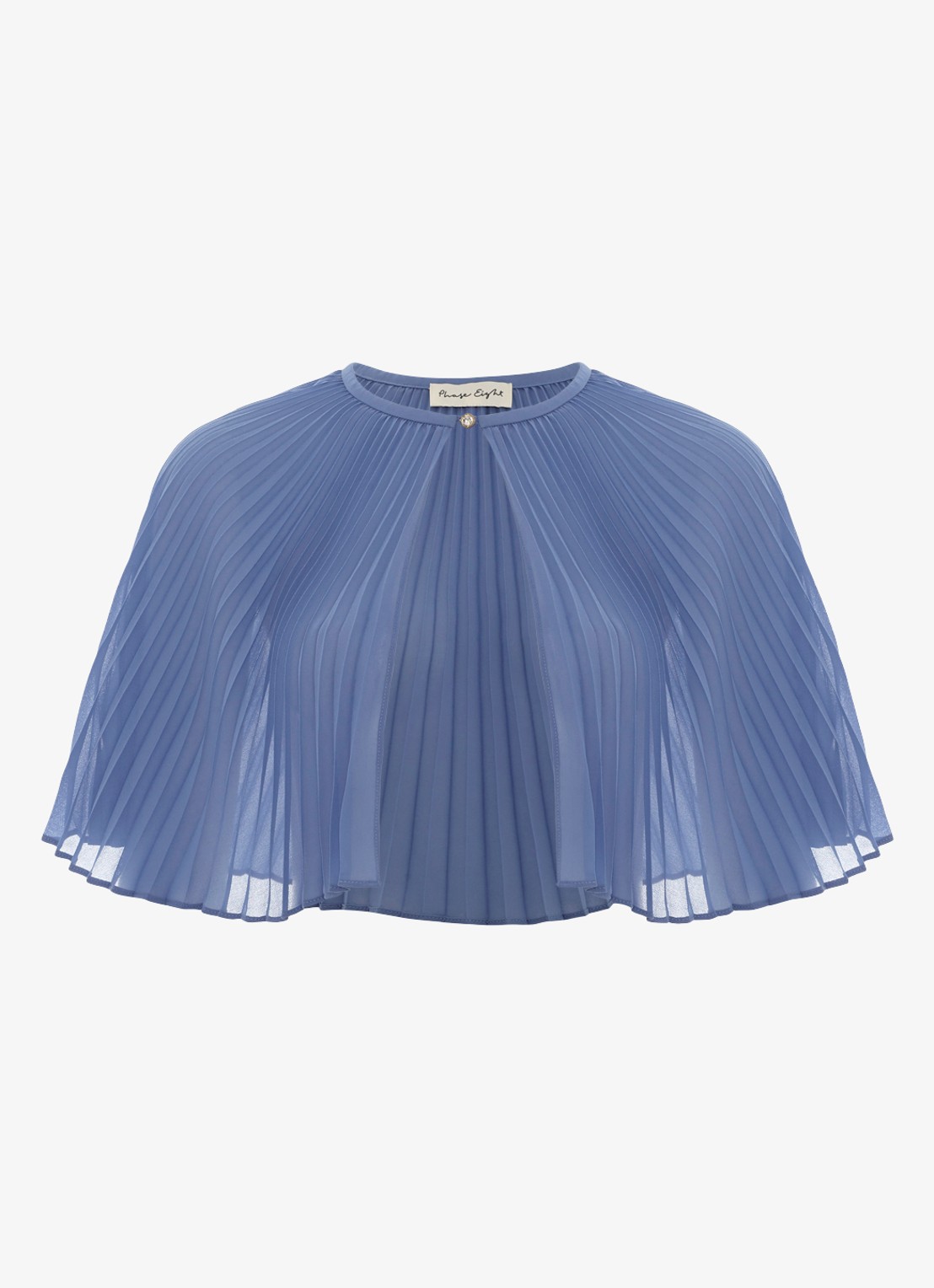 Phase Eight Anora bolero met plooien - voorkant donkerblauw