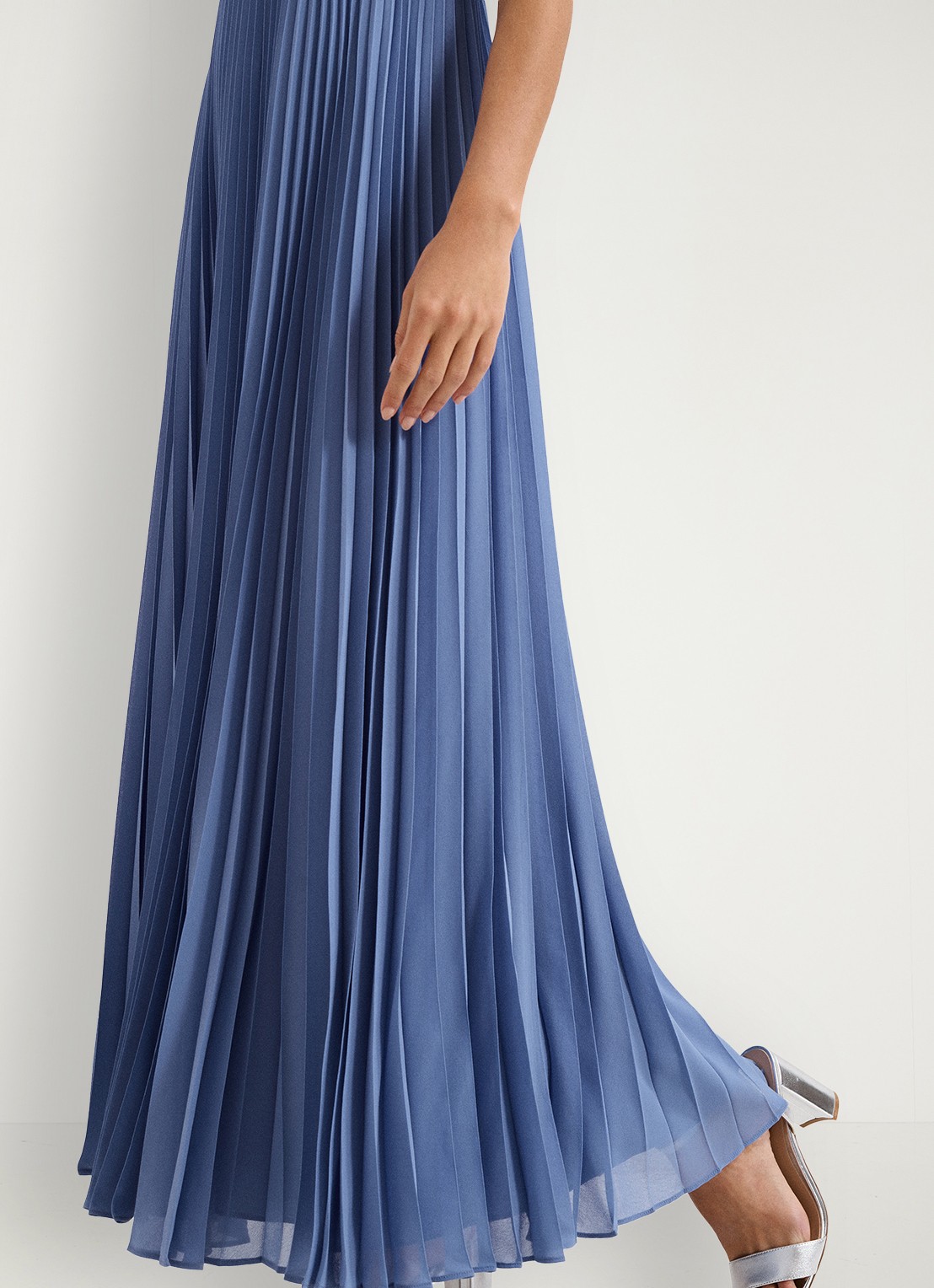 Phase Eight Anora midi jurk met plooien - detail 7 blauw