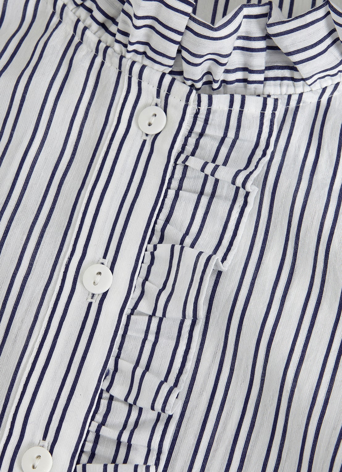 Phase Eight Ariana top met streepprint - detail 5 donkerblauw