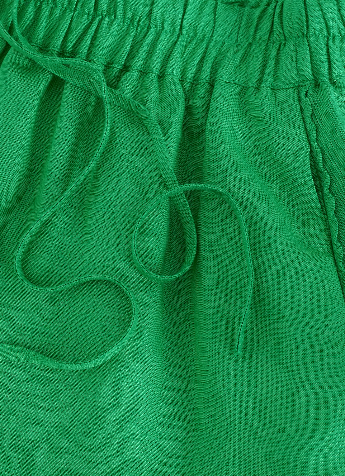 Phase Eight Arnie loose fit korte broek in linnenblend  - detail 4 groen