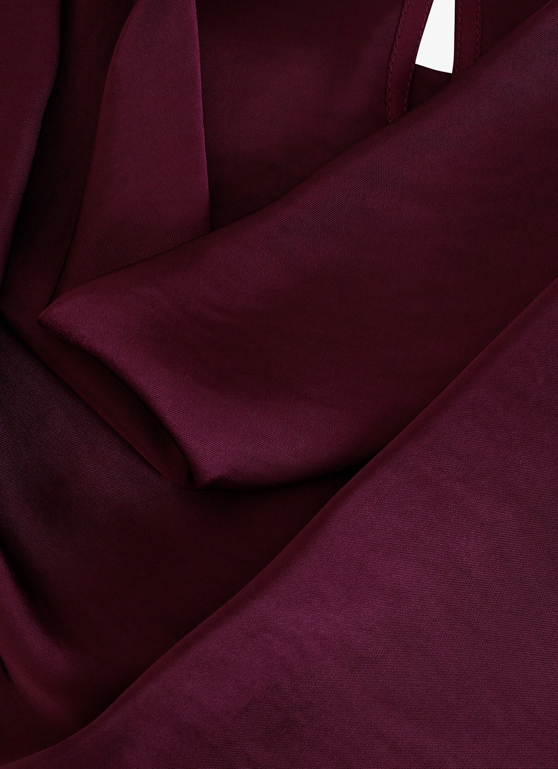 Phase Eight Arwen mouwloze top met watervalhals - detail 4 aubergine