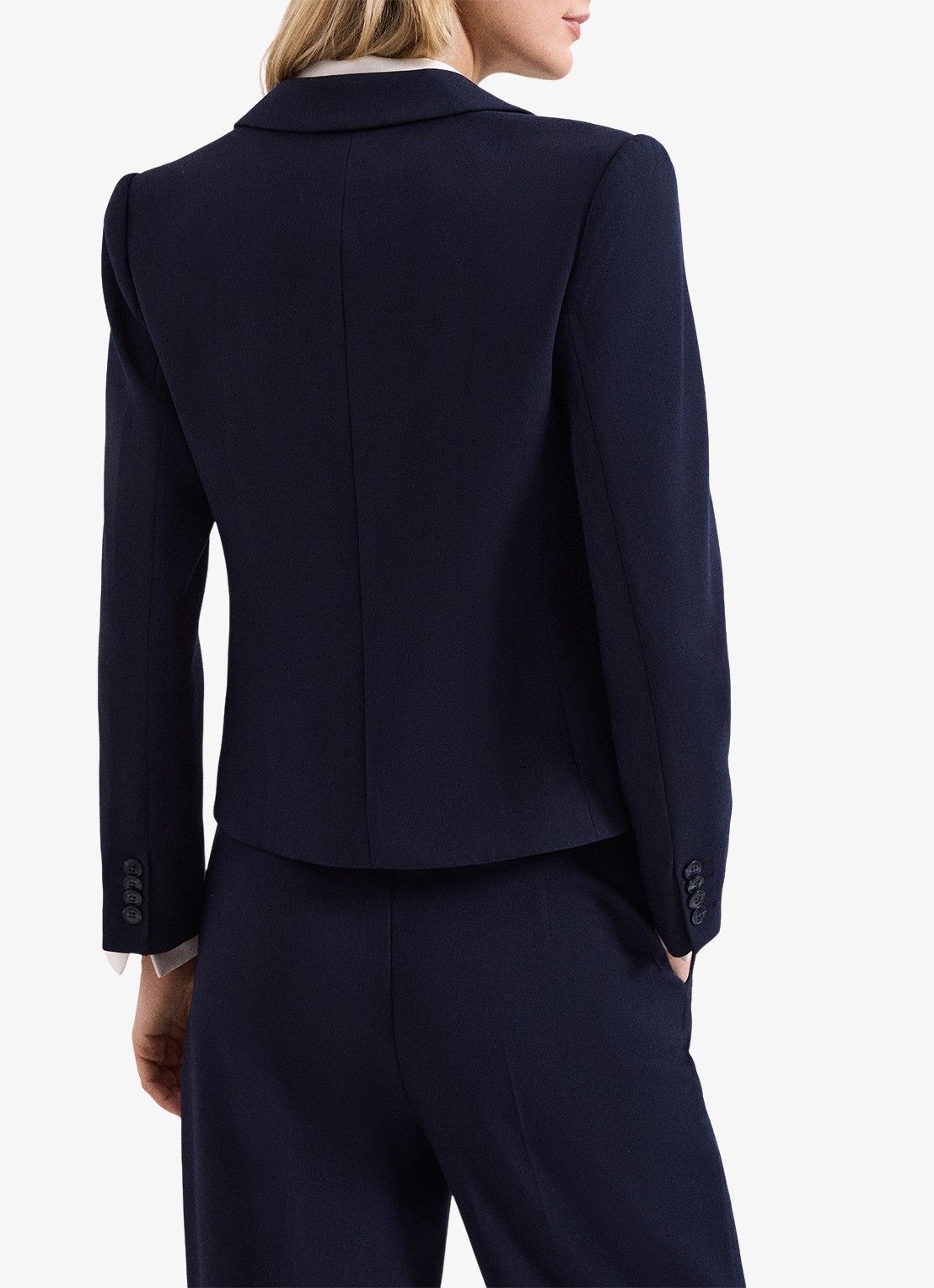 Phase Eight Aubrie blazer met klepzakken - achterkant 8 donkerblauw